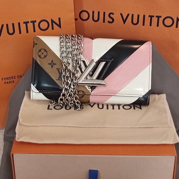 Gorgeous Limited Edition LV Twist Sarah Wallet in Neapolitan Shades Full Inclu - Picture 1 of 16